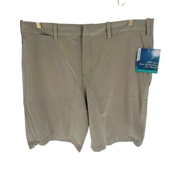 Coolibar Shorts Mens 40 Beige Trek Hybrid UPF 50 Lightweight Performance NEW - Picture 1 of 16